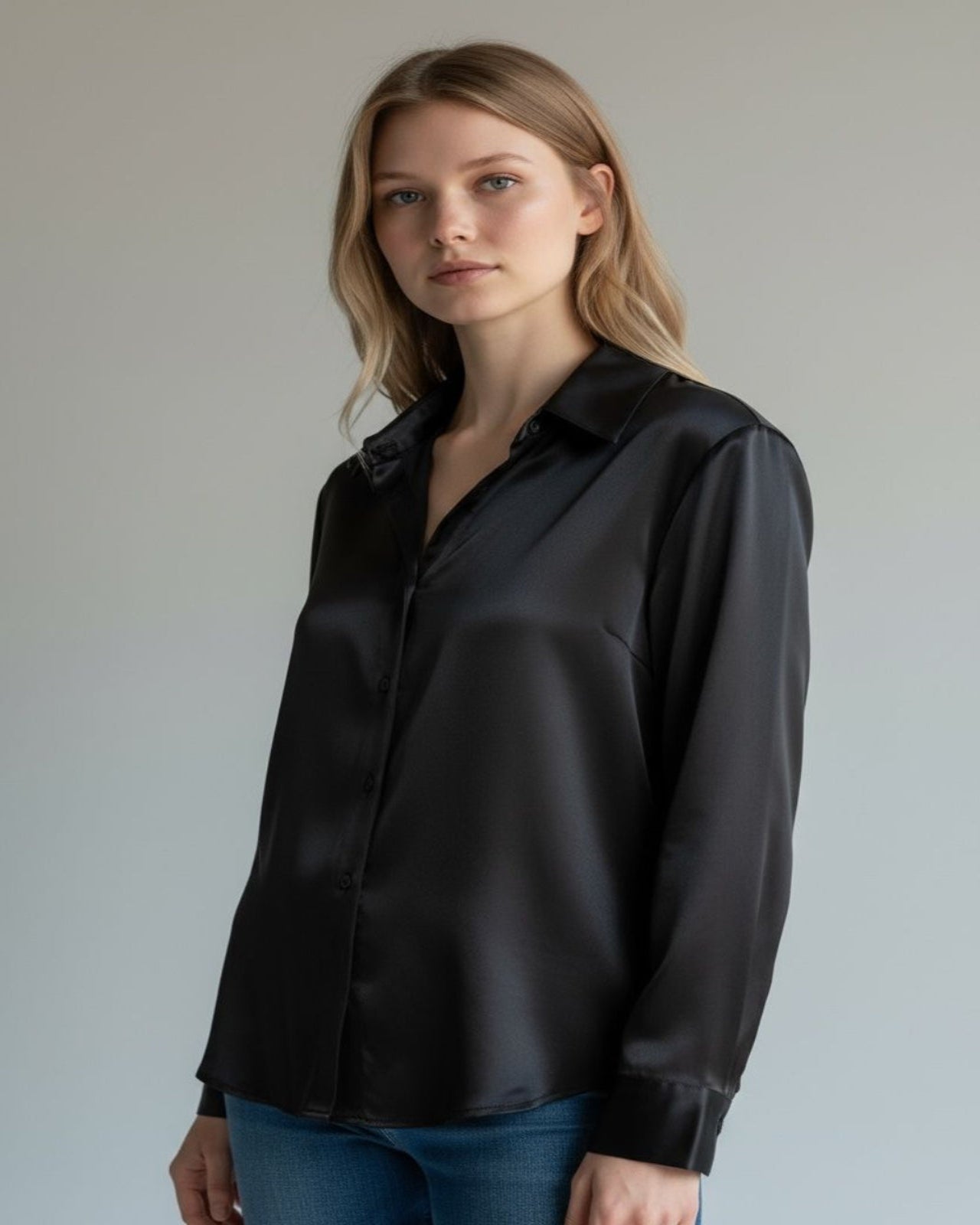 Camisa Julio de Satín Para Mujer - queensboutique.clCamisa Julio de Satín Para Mujerqueensboutique.cl