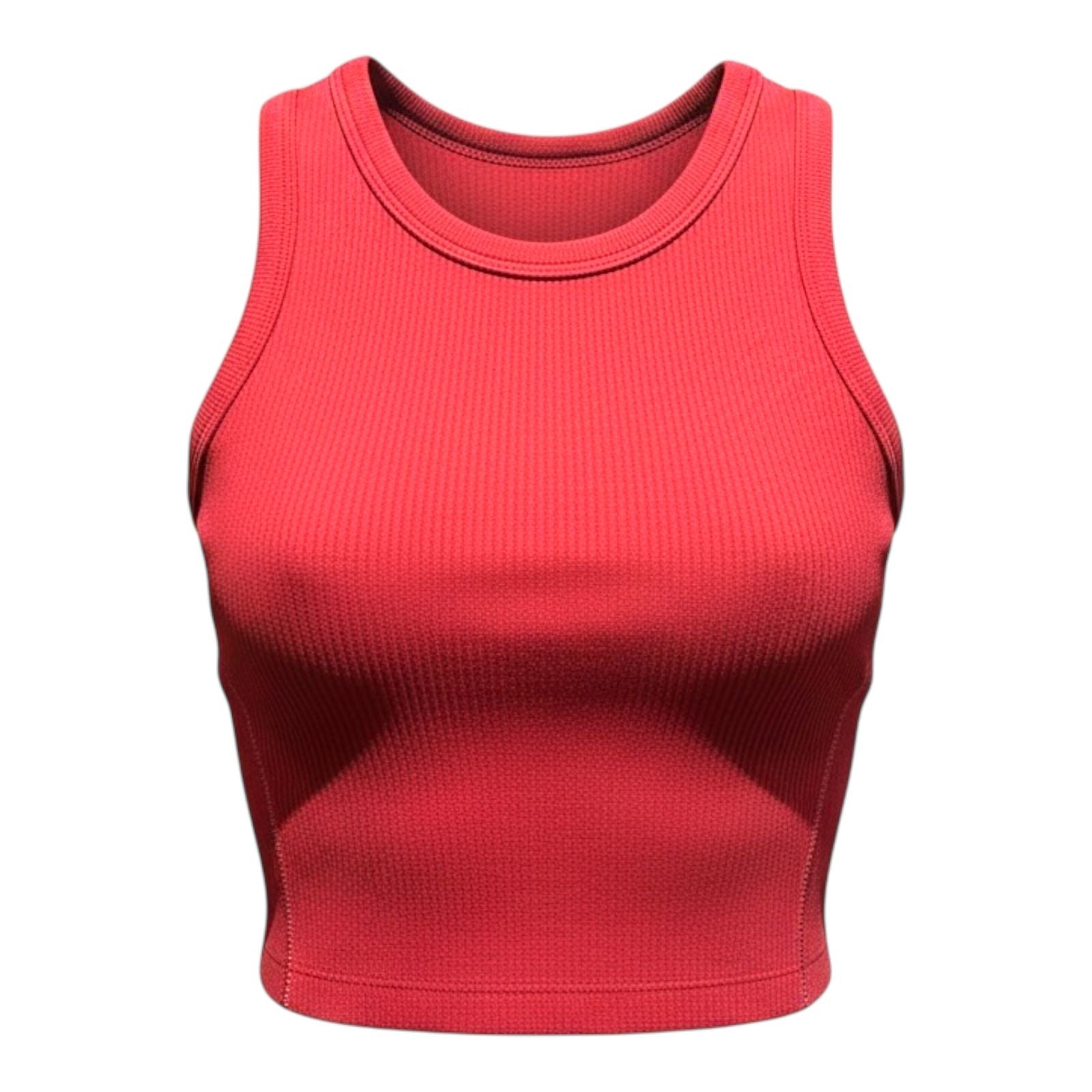 Crop Top Mujer Acanalado Sin Mangas - queensboutique.cl